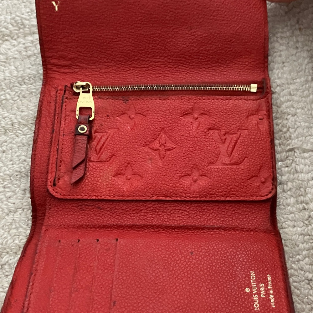 Louis Vuitton Red Women's monogram empreinte Wallet - Picture 6 of 13